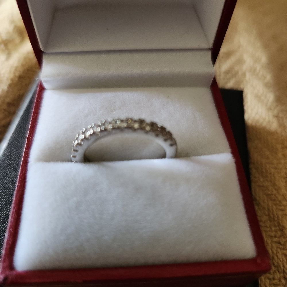 Simulated Diamond Anniversary Band